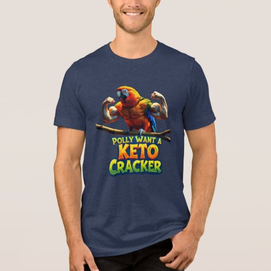 Polly Goes Keto Tri-Blend Shirt (Vorderseite)
