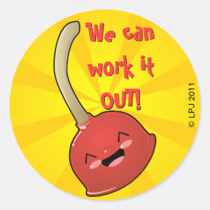 Polly Kolben-Aufkleber Runder Aufkleber