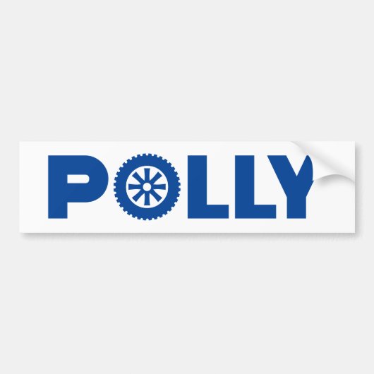 Polly Petrol Head Autoaufkleber (Vorne)