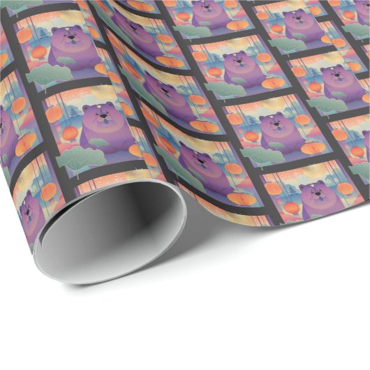 POLLY PLUM Chow dog Geschenkpapier (Rolleneckpunkt)
