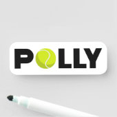 Polly Tennis Namensschild (Beispiel)