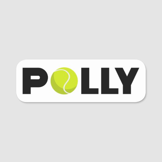 Polly Tennis Namensschild (Vorderseite)