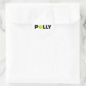 Polly Tennis Runder Aufkleber (Tasche)