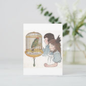 Polly the Parrot Postkarte (Stehend Vorderseite)