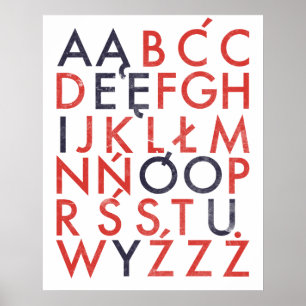 Polnisch Alphabet Poster