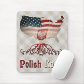 Polnisch American Roots Mousemat Mousepad (Mit Mouse)