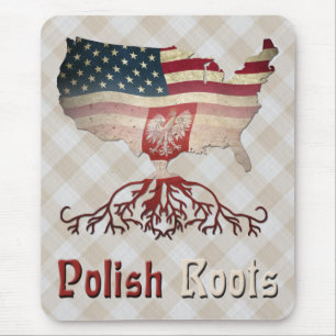 Polnisch American Roots Mousemat Mousepad