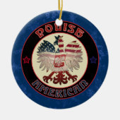 Polnisch Amerika Adler Weihnachtsschmuck (Vorne)