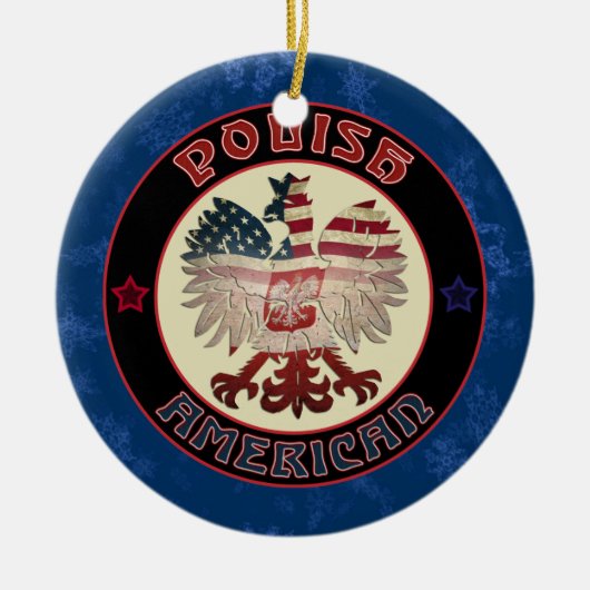 Polnisch Amerika Adler Weihnachtsschmuck (Vorne)