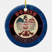 Polnisch Amerika Adler Weihnachtsschmuck (Hinten)