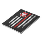 Polnisch-amerikanische Flagge Combo Polen Usa Pols Notizblock (Rotiert)