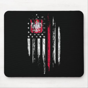 Polnisch-Amerikanische Flaggen-Kombination Polen U Mousepad
