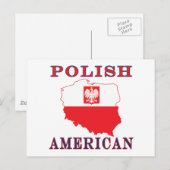 Polnisch-Amerikanische Karte (Vorne/Hinten)