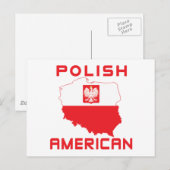 Polnisch-Amerikanische Karte (Vorne/Hinten)
