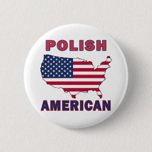 Polnisch-Amerikanische Karte Button