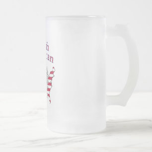 Polnisch-Amerikanische Karte Mattglas Bierglas