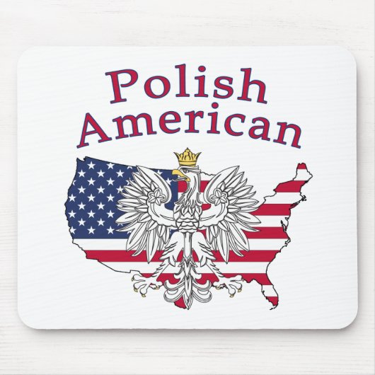 Polnisch-Amerikanische Karte Mousepad (Vorne)