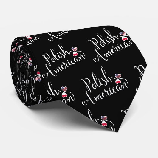 Polnisch-amerikanische Krawatte für Herzklopfen (Gerollt)