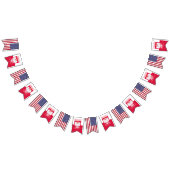 Polnisch-amerikanische Party-Flaggen, polnische Fl Wimpelkette (Alle)