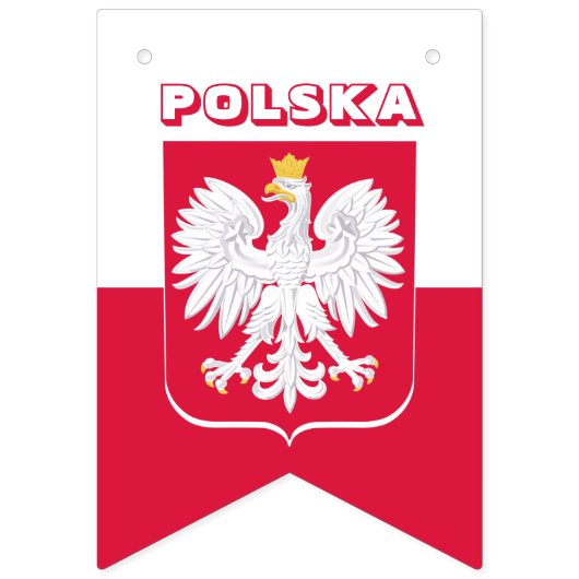 Polnisch-amerikanische Party-Flaggen, polnische Fl Wimpelkette (Zweite Fahne)