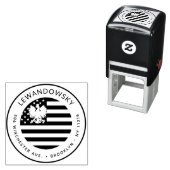 Polnisch-amerikanische Patriotische Rücksendeadres Permastempel (Beispiel)
