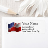 Polnisch-amerikanische Wave-Flagge (Insitu)