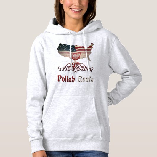 Polnisch-Amerikanische Wurzeln Hoodie (Vorderseite)