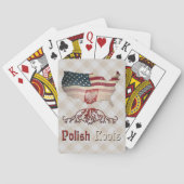 Polnisch-Amerikanische Wurzeln Spielkarten (Rückseite)