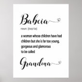 Polnisch Babcia Grandma Geschenk Poster (Vorne)