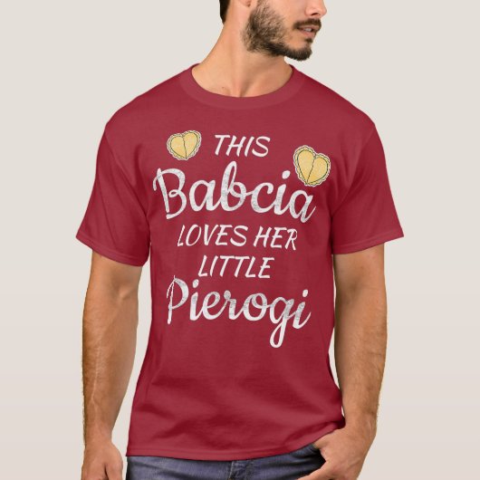 Polnisch Babcia Grandma Lieben kleiner Pierogi T-Shirt (Vorderseite)
