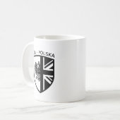 Polnisch - Britisch Kaffeetasse (Vorderseite Links)