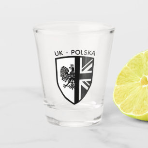 Polnisch - Britisch Schnapsglas
