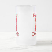 Polnisch Dziadek Eagle Mattglas Bierglas (Mittel)