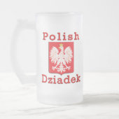 Polnisch Dziadek Eagle Mattglas Bierglas (Links)