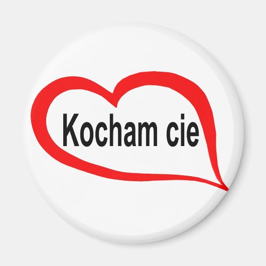 Polnisch I Liebe Magnet (Vorne)