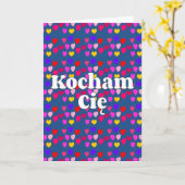 Polnisch - Ich Liebe Sie Karte (Gelbe Blume)