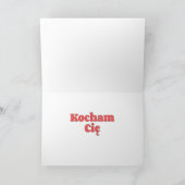 Polnisch - Ich Liebe Sie Karte (Innenseite)