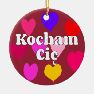 Polnisch - Ich Liebe Sie Keramikornament