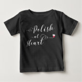 Polnisch im Herzen Polens Baby T-shirt (Vorderseite)