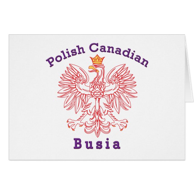 Polnisch-Kanadier Eagle Busia (Vorderseite (Horizontal))