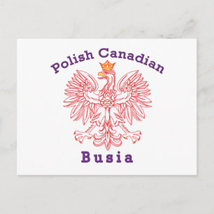 Polnisch-Kanadier Eagle Busia Postkarte