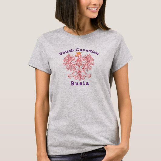 Polnisch-Kanadier Eagle Busia T-Shirt (Vorderseite)
