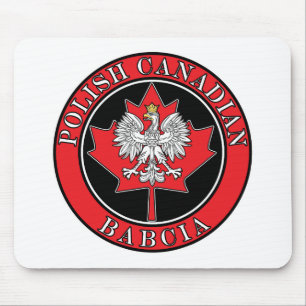 Polnisch-Kanadier Maple Leaf Babcia Mousepad