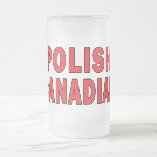 Polnisch-Kanadier Mattglas Bierglas
