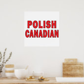 Polnisch-Kanadier Poster (Küche)