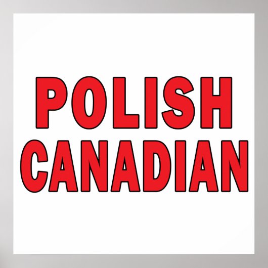 Polnisch-Kanadier Poster (Vorne)