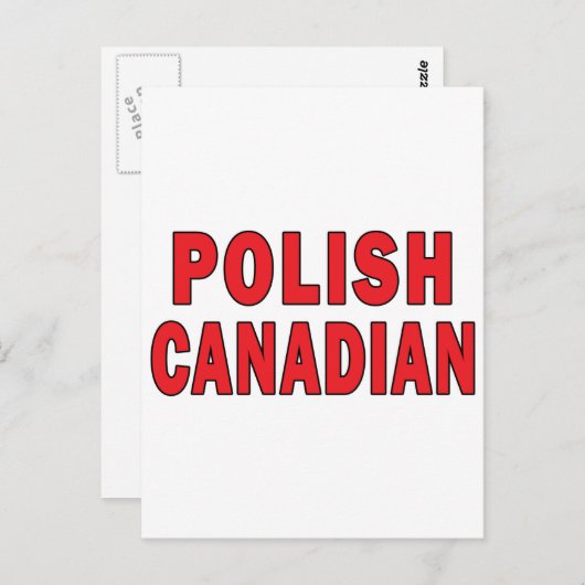 Polnisch-Kanadier Postkarte (Vorne/Hinten)