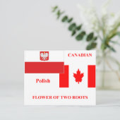 Polnisch-kanadisch Postkarte (Stehend Vorderseite)