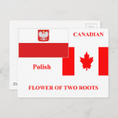 Polnisch-kanadisch Postkarte (Vorne/Hinten)