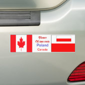 Polnisch-kanadische Autoaufkleber (Auf Auto)